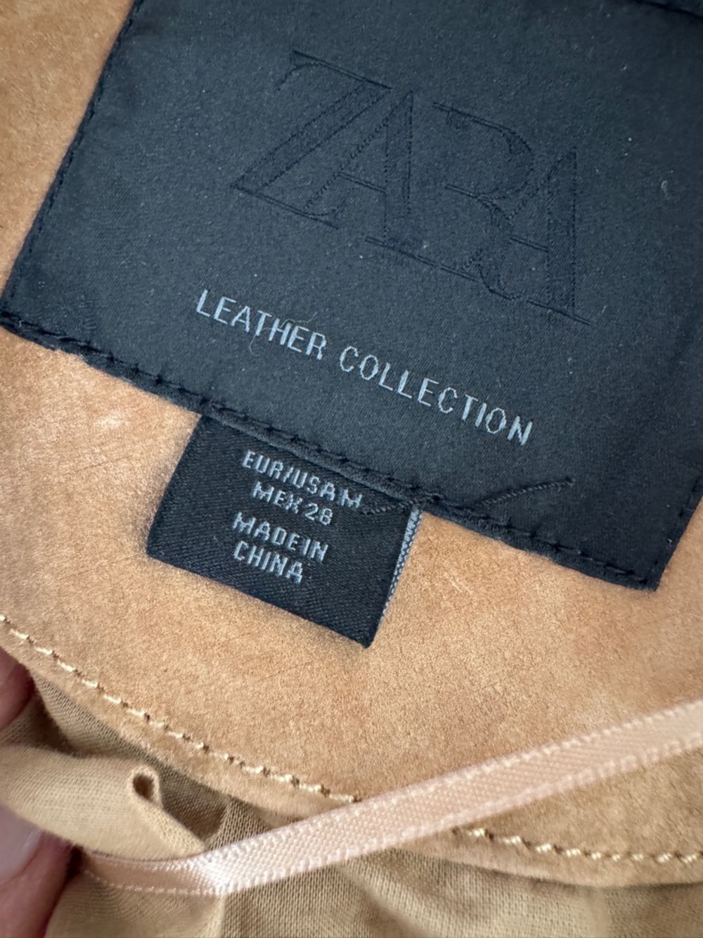 Zara Leather Collection Suede Coat in Tan - Picture 12 of 12